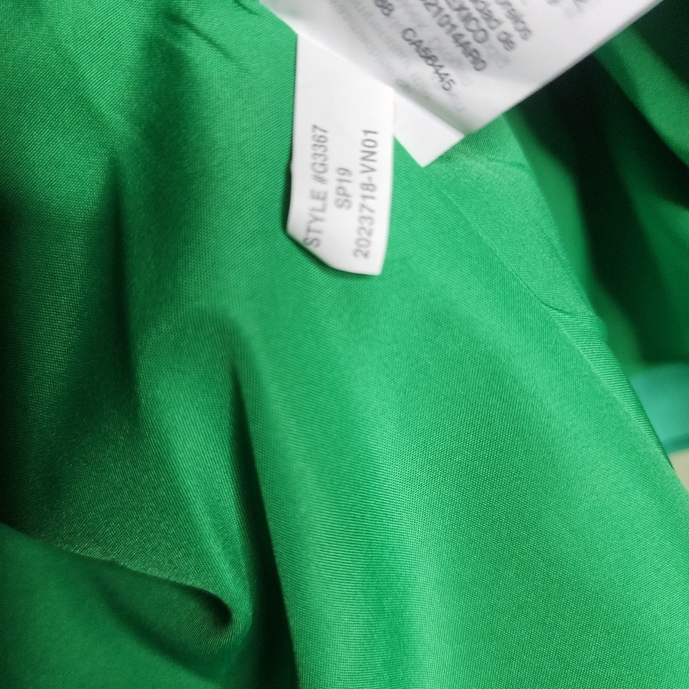 J by J Crew Sleeveless Top Cami Tank Scalloped Green Corp Office Feminine 22 - Picture 5 of 6
